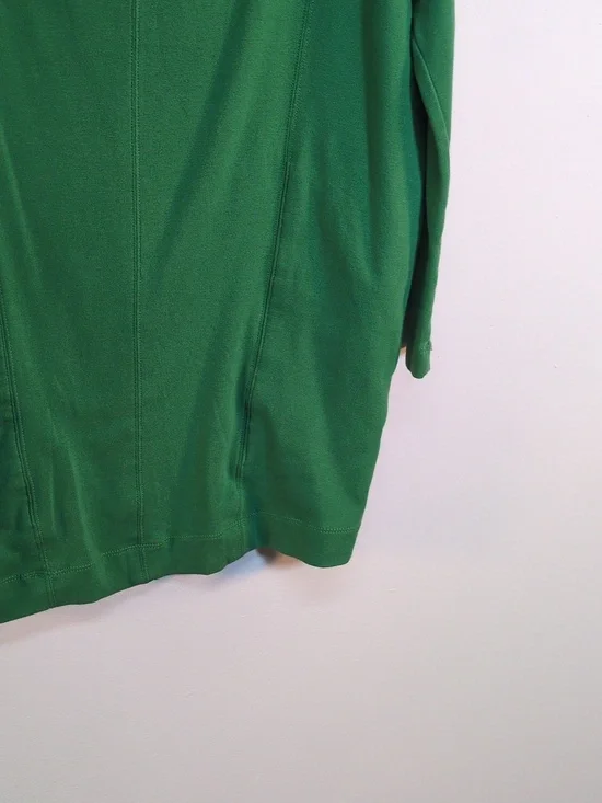Daily Practice by Anthropologie Long Sleeve Mock Neck Mini Dress Green, Size S - Picture 6 of 11